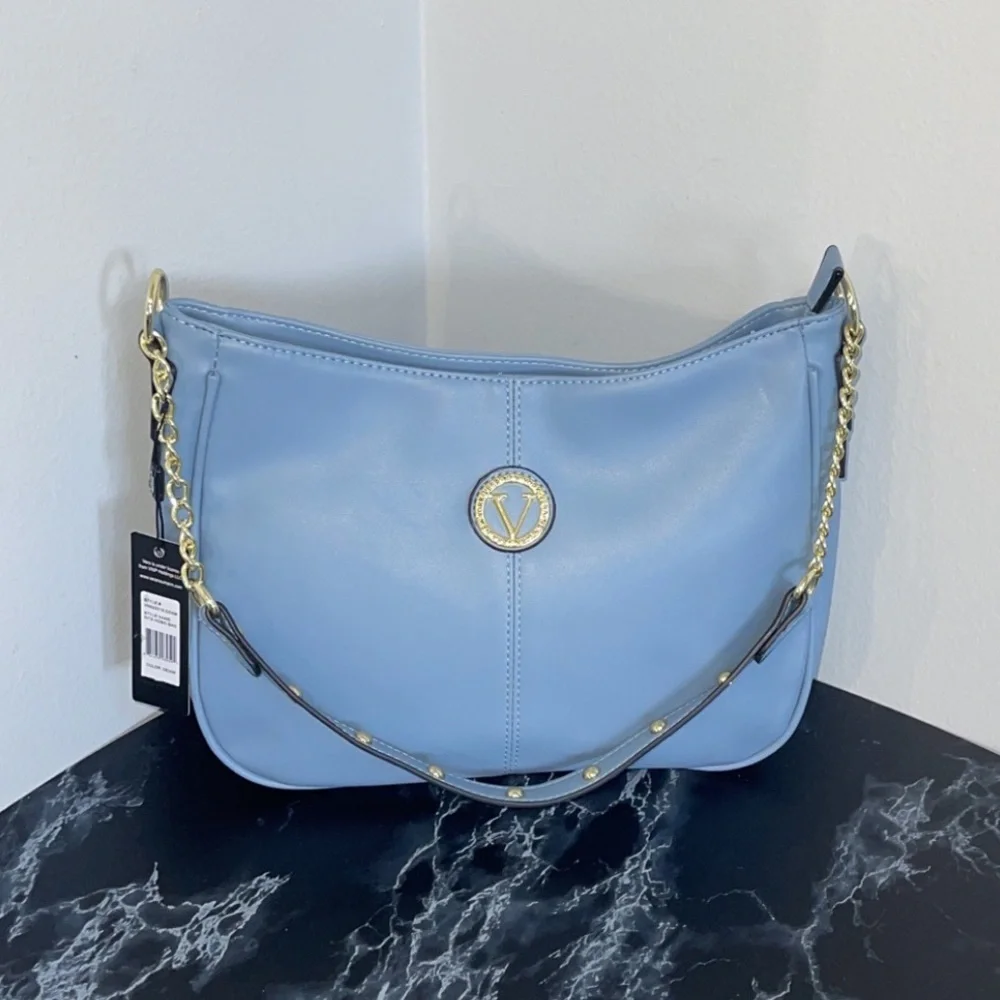 Women’s Handbags VERA NEW YORK Rita Hobo Bag Denim Blue NEW